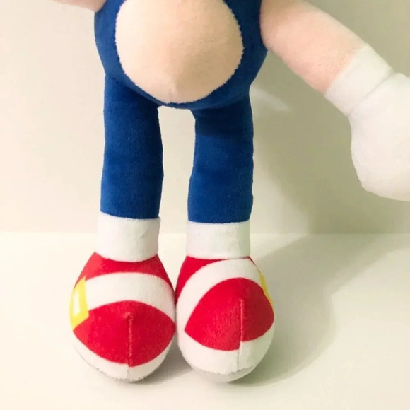 Sonic The Hedgehog Plush 11  Inch Tall Missing Tag Flaws - Picture 12 of 16
